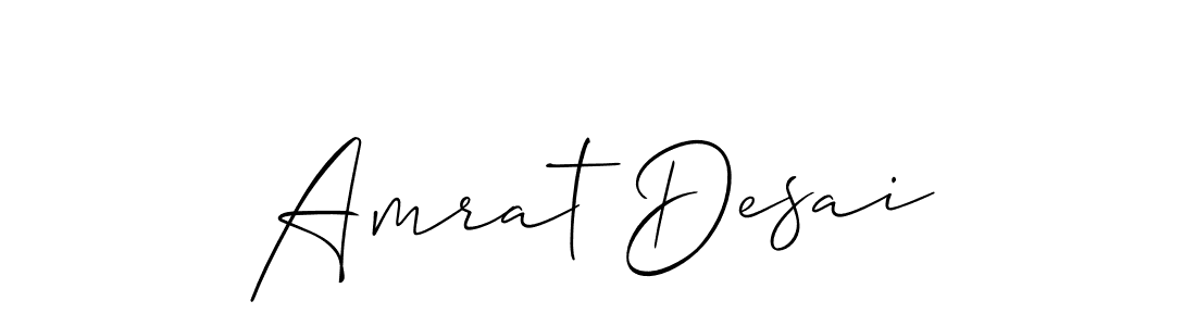 Use a signature maker to create a handwritten signature online. With this signature software, you can design (Allison_Script) your own signature for name Amrat Desai. Amrat Desai signature style 2 images and pictures png