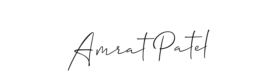 How to make Amrat Patel signature? Allison_Script is a professional autograph style. Create handwritten signature for Amrat Patel name. Amrat Patel signature style 2 images and pictures png