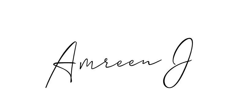 How to Draw Amreen J signature style? Allison_Script is a latest design signature styles for name Amreen J. Amreen J signature style 2 images and pictures png