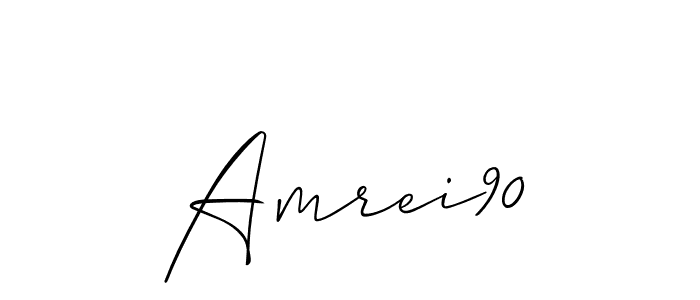 How to Draw Amrei90 signature style? Allison_Script is a latest design signature styles for name Amrei90. Amrei90 signature style 2 images and pictures png