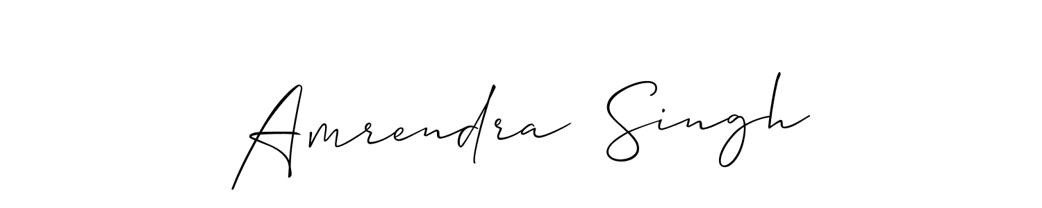It looks lik you need a new signature style for name Amrendra  Singh. Design unique handwritten (Allison_Script) signature with our free signature maker in just a few clicks. Amrendra  Singh signature style 2 images and pictures png