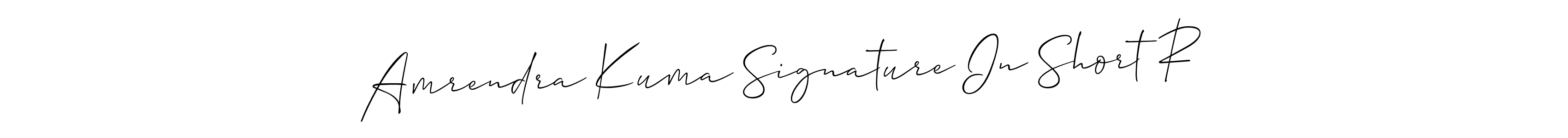 Make a beautiful signature design for name Amrendra Kuma Signature In Short R. Use this online signature maker to create a handwritten signature for free. Amrendra Kuma Signature In Short R signature style 2 images and pictures png