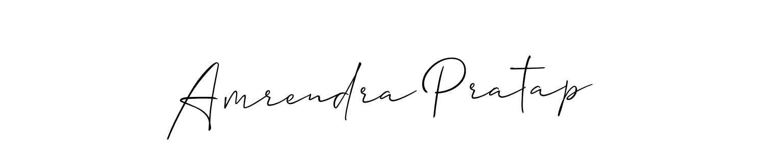 Design your own signature with our free online signature maker. With this signature software, you can create a handwritten (Allison_Script) signature for name Amrendra Pratap. Amrendra Pratap signature style 2 images and pictures png