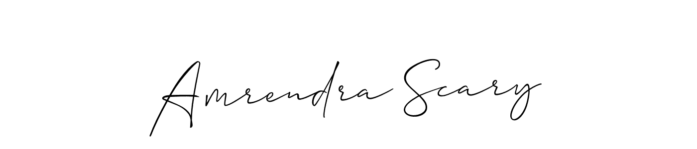 Best and Professional Signature Style for Amrendra Scary. Allison_Script Best Signature Style Collection. Amrendra Scary signature style 2 images and pictures png