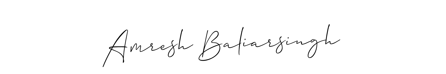 How to Draw Amresh Baliarsingh signature style? Allison_Script is a latest design signature styles for name Amresh Baliarsingh. Amresh Baliarsingh signature style 2 images and pictures png