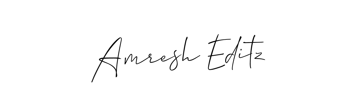 Make a beautiful signature design for name Amresh Editz. Use this online signature maker to create a handwritten signature for free. Amresh Editz signature style 2 images and pictures png