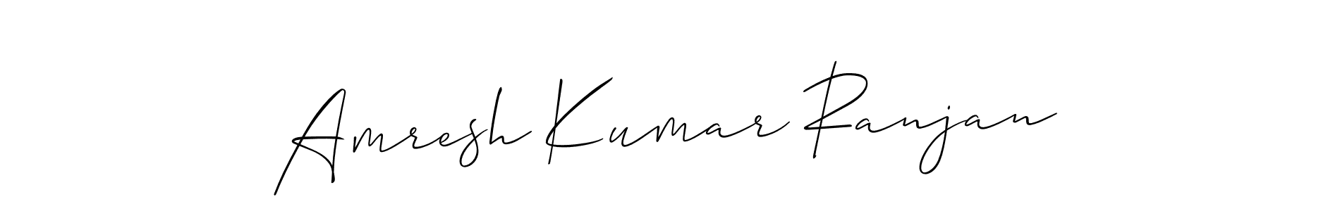 Amresh Kumar Ranjan stylish signature style. Best Handwritten Sign (Allison_Script) for my name. Handwritten Signature Collection Ideas for my name Amresh Kumar Ranjan. Amresh Kumar Ranjan signature style 2 images and pictures png