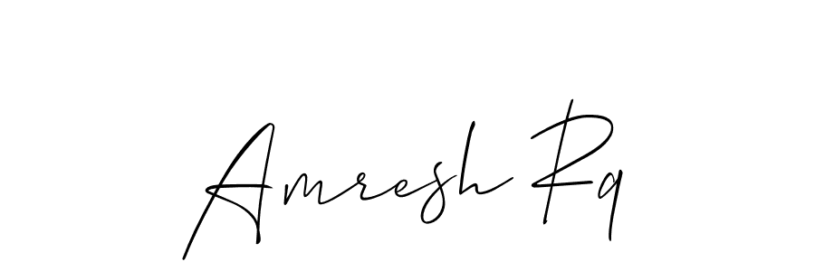 The best way (Allison_Script) to make a short signature is to pick only two or three words in your name. The name Amresh Rq include a total of six letters. For converting this name. Amresh Rq signature style 2 images and pictures png