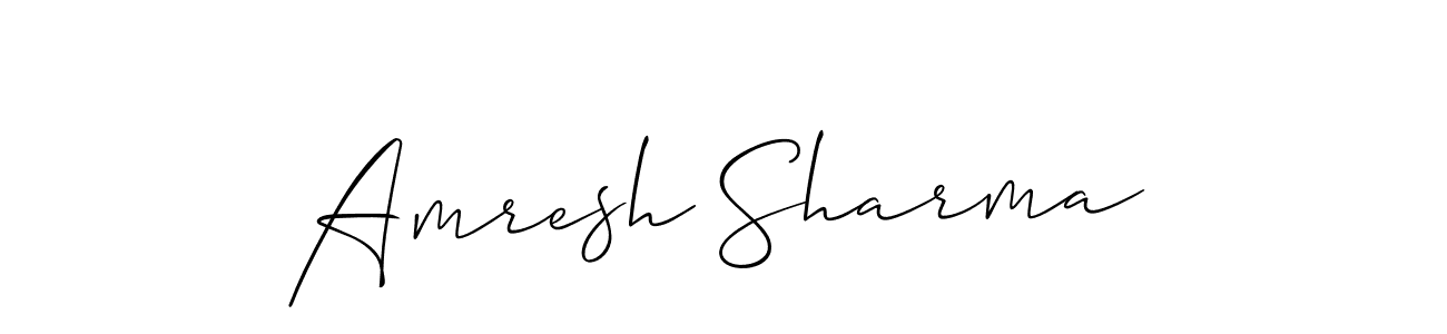 Amresh Sharma stylish signature style. Best Handwritten Sign (Allison_Script) for my name. Handwritten Signature Collection Ideas for my name Amresh Sharma. Amresh Sharma signature style 2 images and pictures png