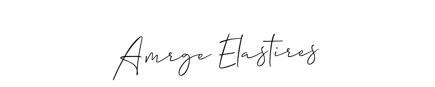 How to make Amrge Elastires signature? Allison_Script is a professional autograph style. Create handwritten signature for Amrge Elastires name. Amrge Elastires signature style 2 images and pictures png