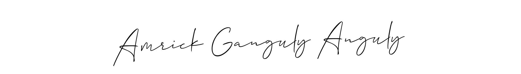 Check out images of Autograph of Amrick Ganguly Anguly name. Actor Amrick Ganguly Anguly Signature Style. Allison_Script is a professional sign style online. Amrick Ganguly Anguly signature style 2 images and pictures png