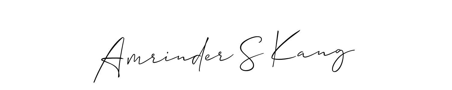 It looks lik you need a new signature style for name Amrinder S Kang. Design unique handwritten (Allison_Script) signature with our free signature maker in just a few clicks. Amrinder S Kang signature style 2 images and pictures png