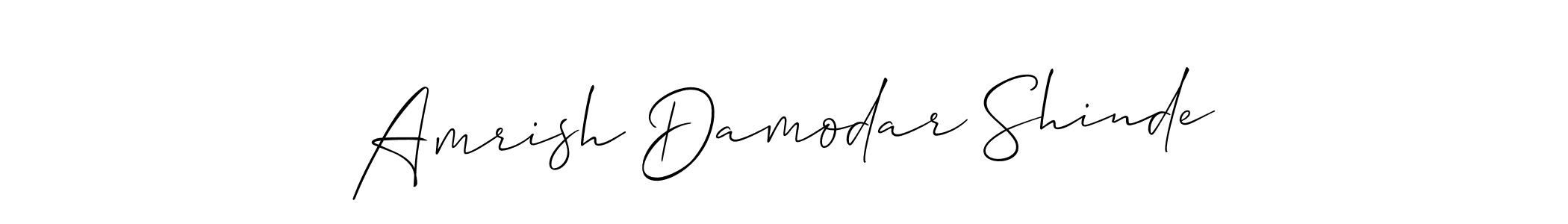 It looks lik you need a new signature style for name Amrish Damodar Shinde. Design unique handwritten (Allison_Script) signature with our free signature maker in just a few clicks. Amrish Damodar Shinde signature style 2 images and pictures png