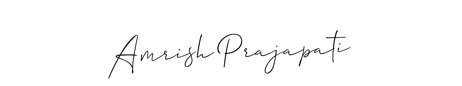 Make a beautiful signature design for name Amrish Prajapati. Use this online signature maker to create a handwritten signature for free. Amrish Prajapati signature style 2 images and pictures png