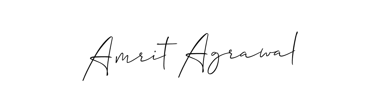 Create a beautiful signature design for name Amrit Agrawal. With this signature (Allison_Script) fonts, you can make a handwritten signature for free. Amrit Agrawal signature style 2 images and pictures png