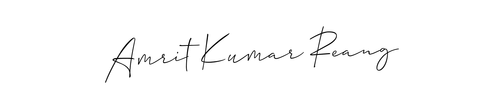 How to make Amrit Kumar Reang signature? Allison_Script is a professional autograph style. Create handwritten signature for Amrit Kumar Reang name. Amrit Kumar Reang signature style 2 images and pictures png
