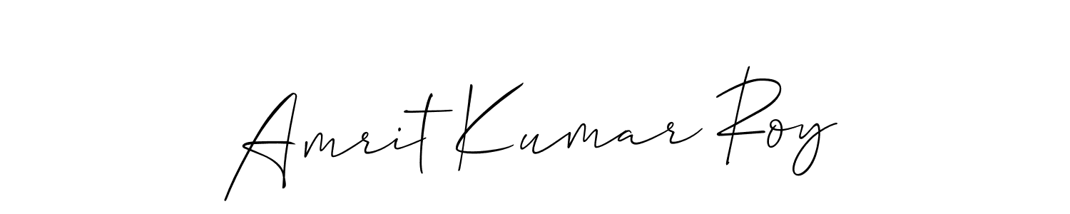 Design your own signature with our free online signature maker. With this signature software, you can create a handwritten (Allison_Script) signature for name Amrit Kumar Roy. Amrit Kumar Roy signature style 2 images and pictures png