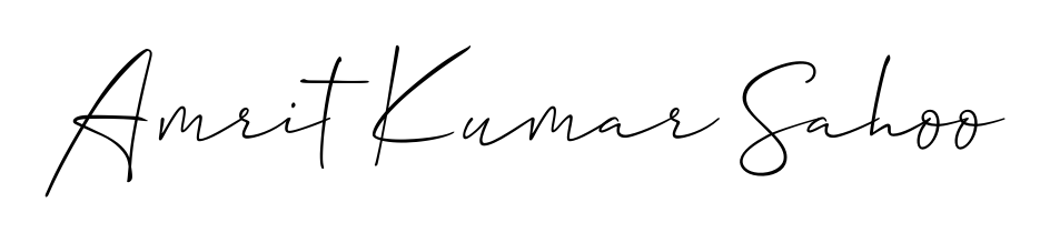 Express your personality with a custom Amrit Kumar Sahoo signature crafted with Allison_Script typography. Free transparent PNG download available. Amrit Kumar Sahoo signature style 2 images and pictures png