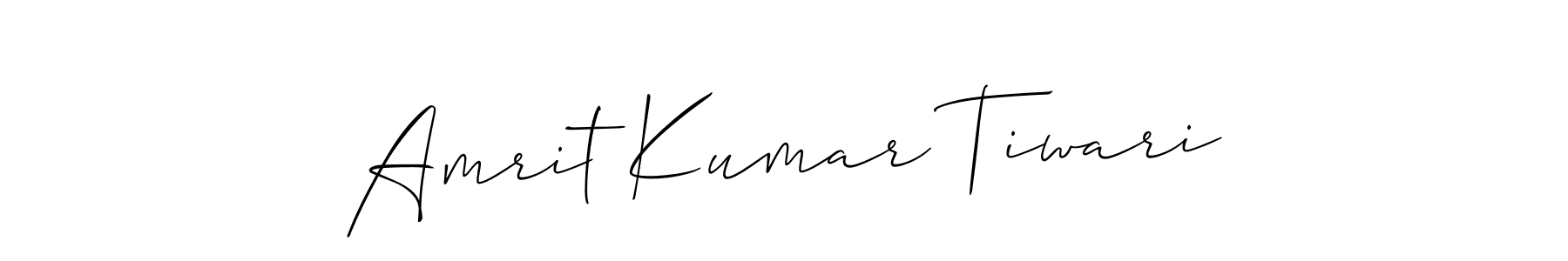 Use a signature maker to create a handwritten signature online. With this signature software, you can design (Allison_Script) your own signature for name Amrit Kumar Tiwari. Amrit Kumar Tiwari signature style 2 images and pictures png