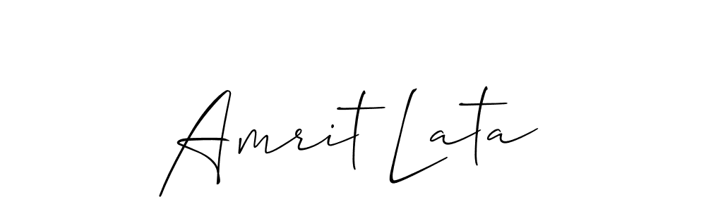 You can use this online signature creator to create a handwritten signature for the name Amrit Lata. This is the best online autograph maker. Amrit Lata signature style 2 images and pictures png