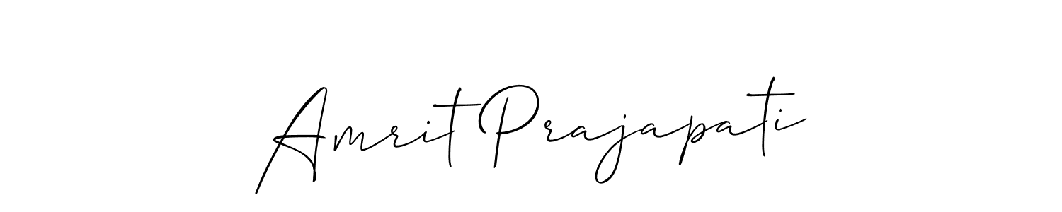 Similarly Allison_Script is the best handwritten signature design. Signature creator online .You can use it as an online autograph creator for name Amrit Prajapati. Amrit Prajapati signature style 2 images and pictures png