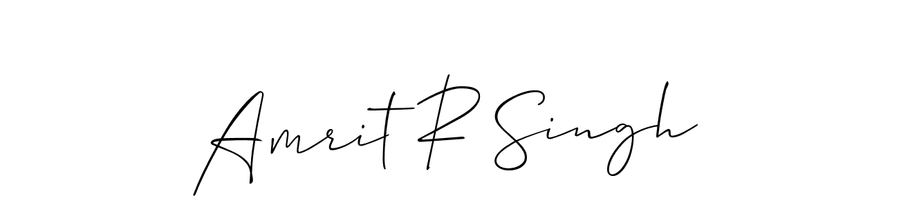 Amrit R Singh stylish signature style. Best Handwritten Sign (Allison_Script) for my name. Handwritten Signature Collection Ideas for my name Amrit R Singh. Amrit R Singh signature style 2 images and pictures png