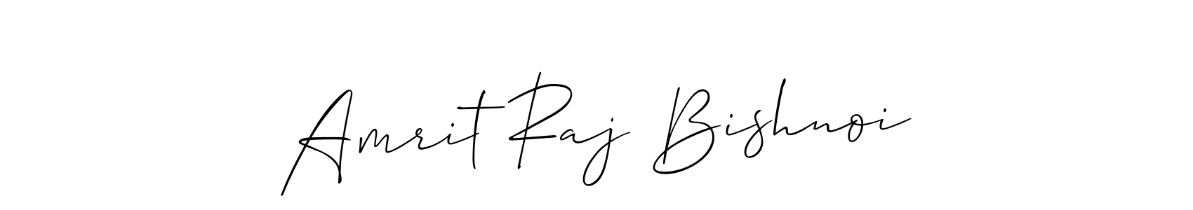 It looks lik you need a new signature style for name Amrit Raj Bishnoi. Design unique handwritten (Allison_Script) signature with our free signature maker in just a few clicks. Amrit Raj Bishnoi signature style 2 images and pictures png