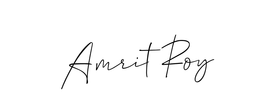 It looks lik you need a new signature style for name Amrit Roy. Design unique handwritten (Allison_Script) signature with our free signature maker in just a few clicks. Amrit Roy signature style 2 images and pictures png