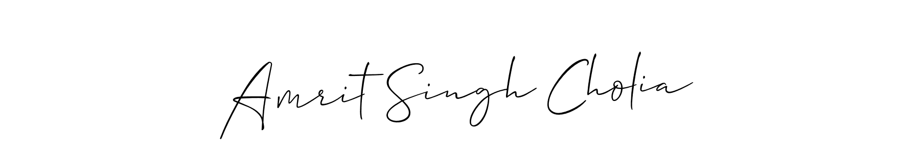 Best and Professional Signature Style for Amrit Singh Cholia. Allison_Script Best Signature Style Collection. Amrit Singh Cholia signature style 2 images and pictures png