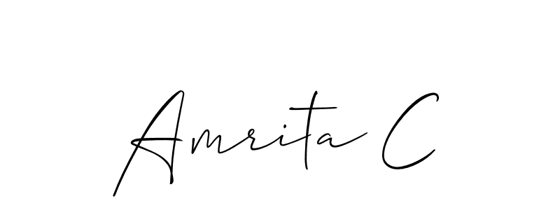 Here are the top 10 professional signature styles for the name Amrita C. These are the best autograph styles you can use for your name. Amrita C signature style 2 images and pictures png