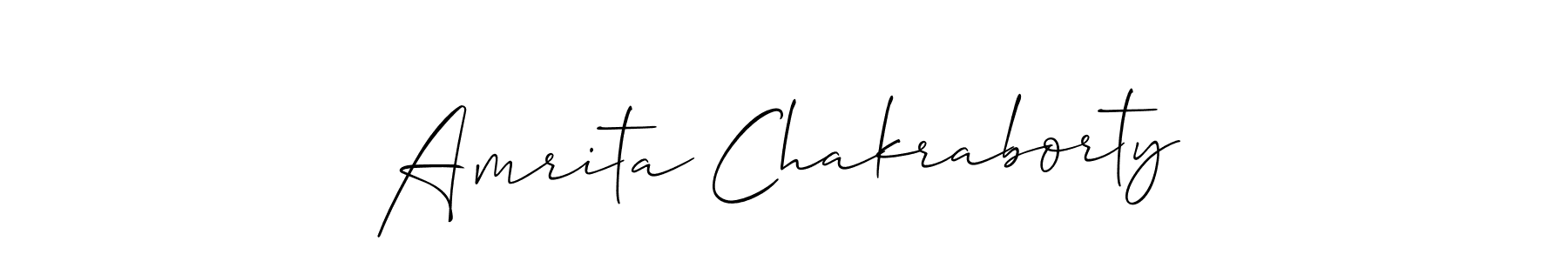 Use a signature maker to create a handwritten signature online. With this signature software, you can design (Allison_Script) your own signature for name Amrita Chakraborty. Amrita Chakraborty signature style 2 images and pictures png