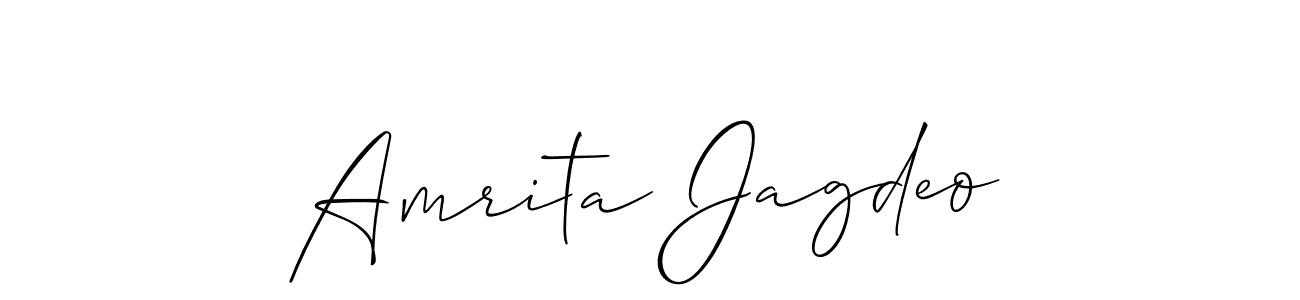 The best way (Allison_Script) to make a short signature is to pick only two or three words in your name. The name Amrita Jagdeo include a total of six letters. For converting this name. Amrita Jagdeo signature style 2 images and pictures png