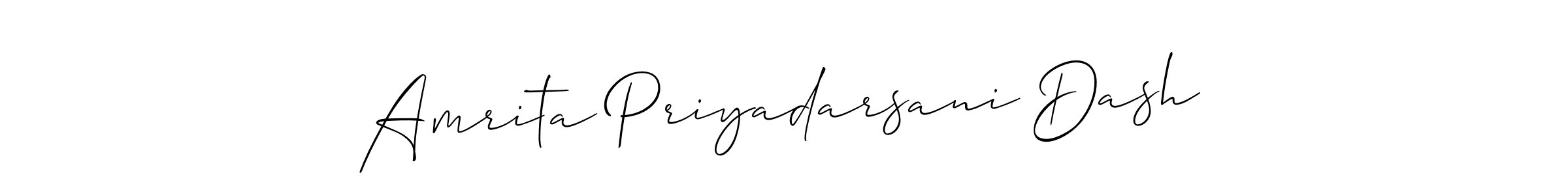 How to make Amrita Priyadarsani Dash name signature. Use Allison_Script style for creating short signs online. This is the latest handwritten sign. Amrita Priyadarsani Dash signature style 2 images and pictures png