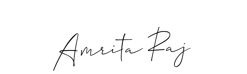 How to make Amrita Raj signature? Allison_Script is a professional autograph style. Create handwritten signature for Amrita Raj name. Amrita Raj signature style 2 images and pictures png