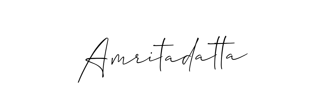 How to Draw Amritadatta signature style? Allison_Script is a latest design signature styles for name Amritadatta. Amritadatta signature style 2 images and pictures png