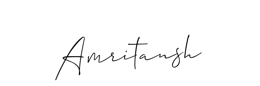 Use a signature maker to create a handwritten signature online. With this signature software, you can design (Allison_Script) your own signature for name Amritansh. Amritansh signature style 2 images and pictures png