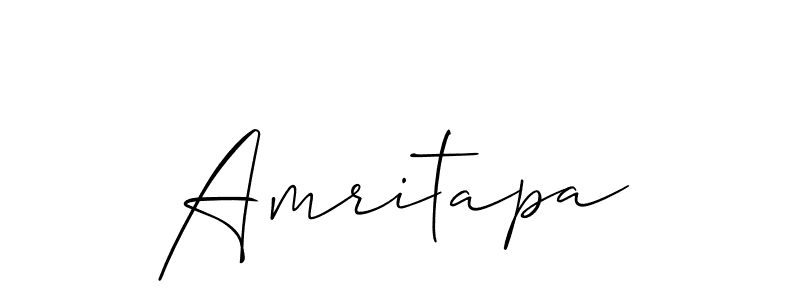 Similarly Allison_Script is the best handwritten signature design. Signature creator online .You can use it as an online autograph creator for name Amritapa. Amritapa signature style 2 images and pictures png