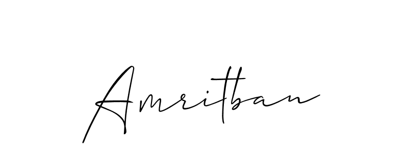 Amritban stylish signature style. Best Handwritten Sign (Allison_Script) for my name. Handwritten Signature Collection Ideas for my name Amritban. Amritban signature style 2 images and pictures png