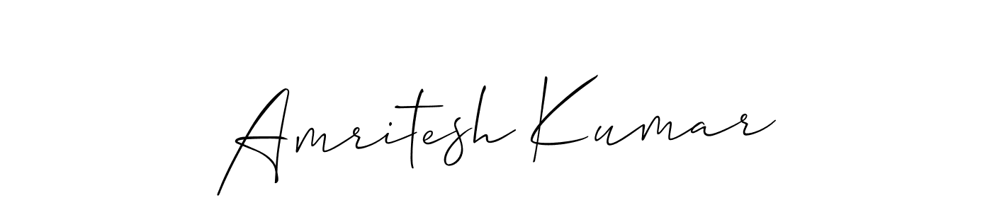 Amritesh Kumar stylish signature style. Best Handwritten Sign (Allison_Script) for my name. Handwritten Signature Collection Ideas for my name Amritesh Kumar. Amritesh Kumar signature style 2 images and pictures png