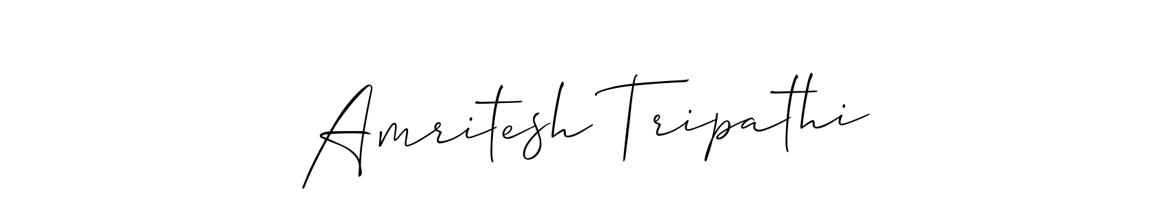 Use a signature maker to create a handwritten signature online. With this signature software, you can design (Allison_Script) your own signature for name Amritesh Tripathi. Amritesh Tripathi signature style 2 images and pictures png