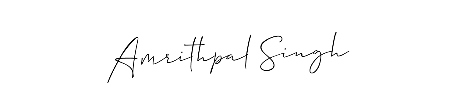 It looks lik you need a new signature style for name Amrithpal Singh. Design unique handwritten (Allison_Script) signature with our free signature maker in just a few clicks. Amrithpal Singh signature style 2 images and pictures png