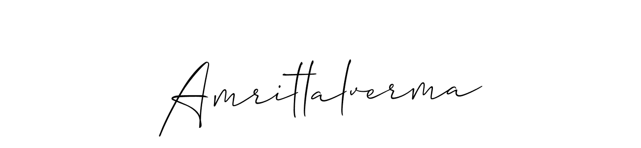 Make a short Amritlalverma signature style. Manage your documents anywhere anytime using Allison_Script. Create and add eSignatures, submit forms, share and send files easily. Amritlalverma signature style 2 images and pictures png