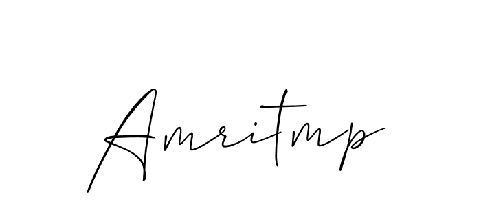 Design your own signature with our free online signature maker. With this signature software, you can create a handwritten (Allison_Script) signature for name Amritmp. Amritmp signature style 2 images and pictures png