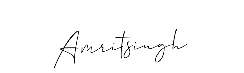 Use a signature maker to create a handwritten signature online. With this signature software, you can design (Allison_Script) your own signature for name Amritsingh. Amritsingh signature style 2 images and pictures png