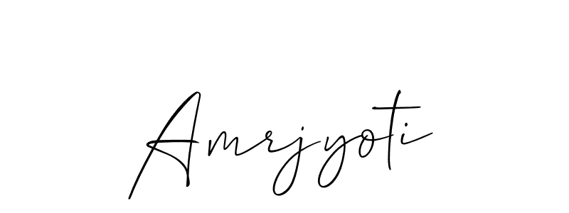 How to make Amrjyoti name signature. Use Allison_Script style for creating short signs online. This is the latest handwritten sign. Amrjyoti signature style 2 images and pictures png