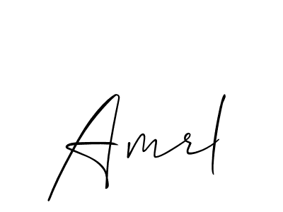 How to Draw Amrl signature style? Allison_Script is a latest design signature styles for name Amrl. Amrl signature style 2 images and pictures png