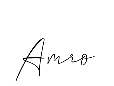 The best way (Allison_Script) to make a short signature is to pick only two or three words in your name. The name Amro include a total of six letters. For converting this name. Amro signature style 2 images and pictures png