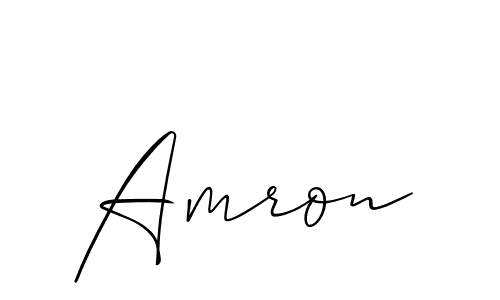 Create a beautiful signature design for name Amron. With this signature (Allison_Script) fonts, you can make a handwritten signature for free. Amron signature style 2 images and pictures png