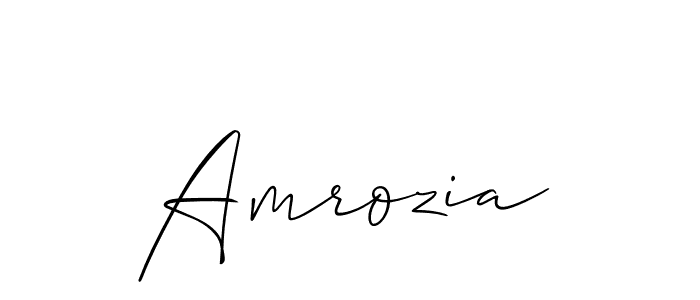 Make a beautiful signature design for name Amrozia. With this signature (Allison_Script) style, you can create a handwritten signature for free. Amrozia signature style 2 images and pictures png