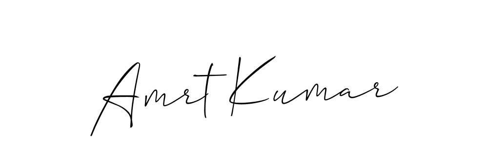 Amrt Kumar stylish signature style. Best Handwritten Sign (Allison_Script) for my name. Handwritten Signature Collection Ideas for my name Amrt Kumar. Amrt Kumar signature style 2 images and pictures png